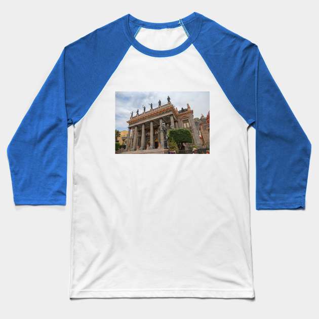 Mexico. Guanajuato. Teatro Juarez. Baseball T-Shirt by vadim19